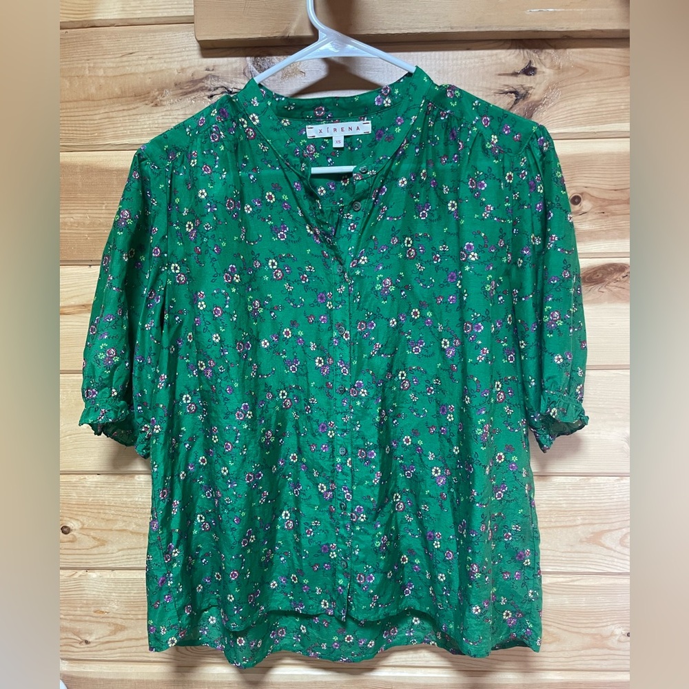 Xirena Eden Shirt - Grass Green size XS